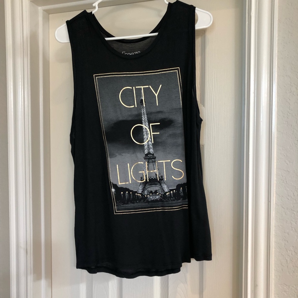Black tank top